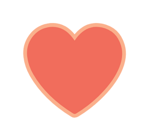 Dessin d'un coeur rouge